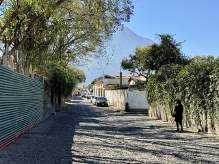 A back street on our way to this morning's breakfast destination