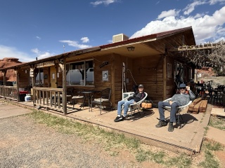Needles Outpost. Treats consumed.